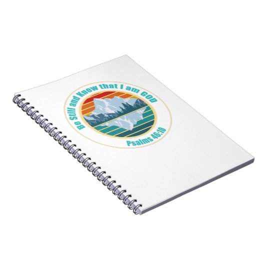私が神の聖書の聖句T-Shirであることを今でも知っている ノートブック (右側)