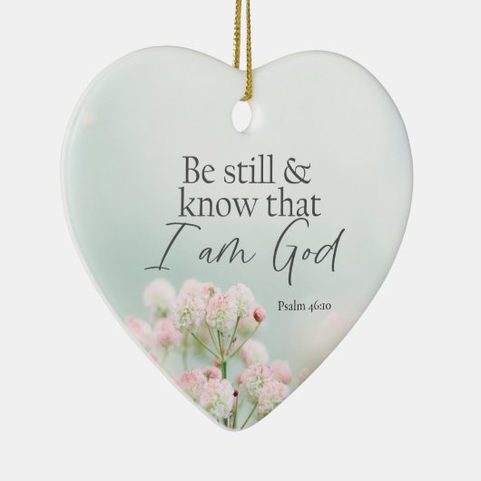 私が神の聖書聖句クリスマスであることを今でも知っている セラミックオーナメント (右)
