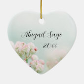 私が神の聖書聖句クリスマスであることを今でも知っている セラミックオーナメント (裏面)