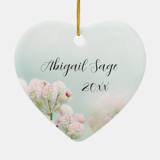 私が神の聖書聖句クリスマスであることを今でも知っている セラミックオーナメント (裏面)