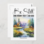 私が神の自然風景であることを知っている ポストカード (正面/裏面)