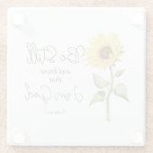 私が神ひまわり者であることを知りなさい ガラスコースター (裏面)