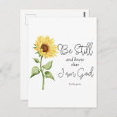 私が神ひまわり者であることを知りなさい ポストカード (正面/裏面)