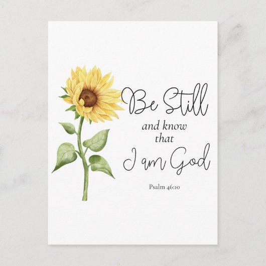 私が神ひまわり者であることを知りなさい ポストカード (正面)