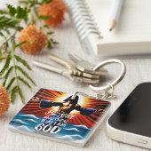 私が神キーチェーンであることを知っている キーホルダー (正面右)