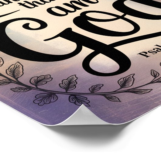 私が神クリスチャンであることを今でも知っているヴィンテージ ポスター (角)