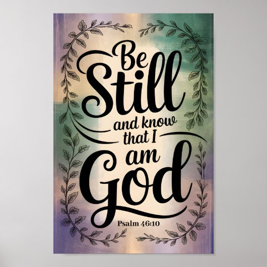 私が神クリスチャンであることを今でも知っているヴィンテージ ポスター (正面)