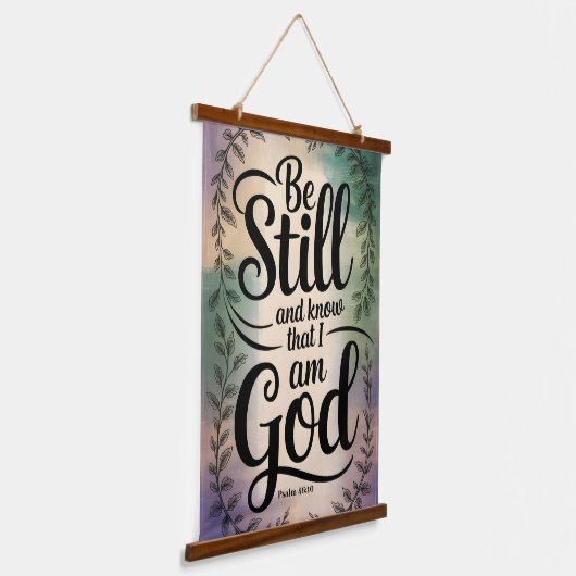 私が神クリスチャンであることを今でも知っているヴィンテージ 吊り下げ型タペストリー (傾斜あり)