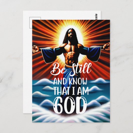 私が神ポストカードであることを知っている ポストカード (正面/裏面)