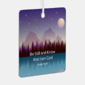 私が神詩篇の聖句であることを知っている メタルオーナメント (正面右)