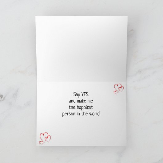 私が私のカードと結婚し頼て**ロマンチックな*** カード (内部)