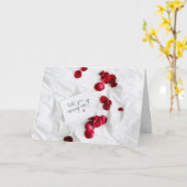 私が私のカードと結婚し頼て**ロマンチックな*** カード (黄色い花)