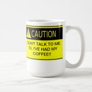 私が私のコーヒーを食べたまで私に話さないで下さい コーヒーマグカップ