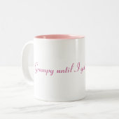 私が私のコーヒーを…得るまで気難しい ツートーンマグカップ (正面左)