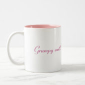 私が私のコーヒーを…得るまで気難しい ツートーンマグカップ (左)