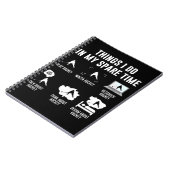 私が私のスペア時間で行う事Spielen Sie Hockey ノートブック (左側)