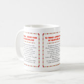 私が私のニューファウンドランドから学んだおもしろいな事 コーヒーマグカップ (正面左)