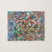 私が私のバイクに乗りたいと思う自転車の自転車 ジグソーパズル (横)