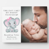 私が私のパパ写真エレファント子供部屋デコールに会った日 フォトプラーク (正面)