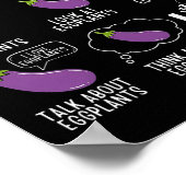 私が私の予備の時間で行うことナスビーガン庭 ポスター (角)