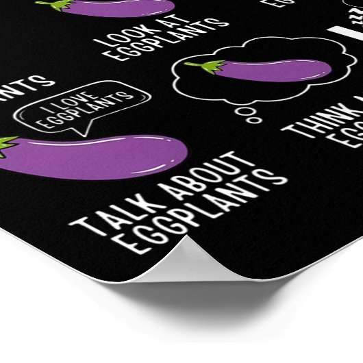 私が私の予備の時間で行うことナスビーガン庭 ポスター (角)