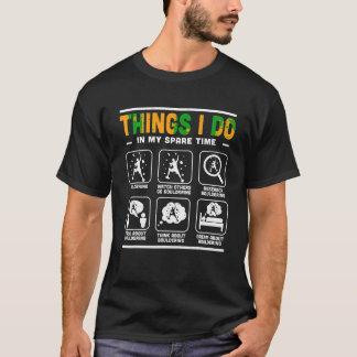 私が私の余暇で行うことボルダリング登山C Tシャツ