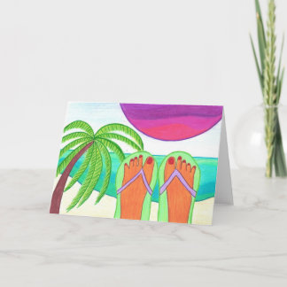 私が私の夏期休暇のブランクの挨拶状をいかに使ったか カード