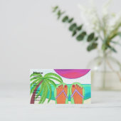 私が私の夏期休暇の名刺Templをいかに使ったか 名刺 (スタンド正面)