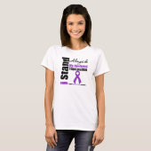 私が私の夫の横に立てるAlzheimersの病気 Tシャツ (正面フル)