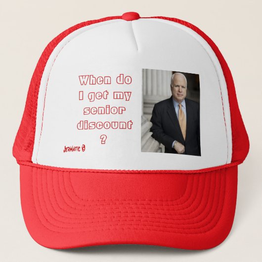 私が私の年長を得るとき割引いて下さい キャップ (正面)