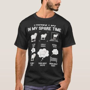 私が私の空き時間でする羊の物事農家Sheeps L Tシャツ