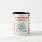 私が私のBracco Italianoから学んだおもしろいな事 マグカップ (中央)