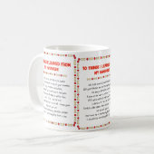 私が私のHavaneseから学んだおもしろいな事 コーヒーマグカップ (正面左)