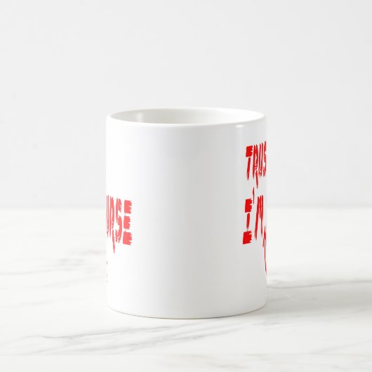 私が私ほとんどナースのおもしろいな看護学生であることを信頼して下さい コーヒーマグカップ (中央)