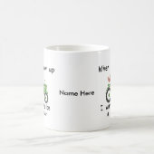 私が私を育つとき農家になりたいと思って下さい コーヒーマグカップ (中央)