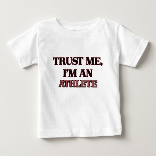私が私アスリートであることを信頼して下さい ベビーTシャツ (正面)