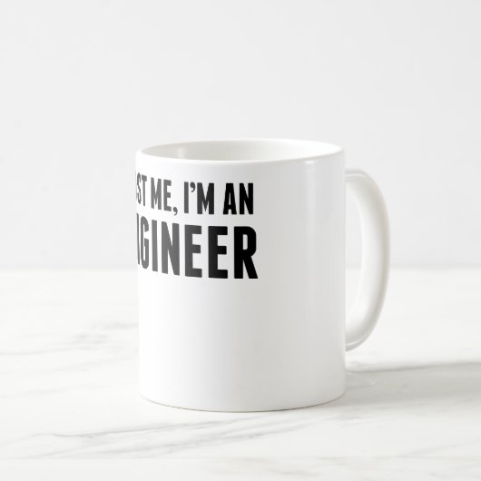 私が私エンジニアであることを信頼して下さい コーヒーマグカップ (正面右)
