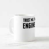 私が私エンジニアであることを信頼して下さい コーヒーマグカップ (正面左)