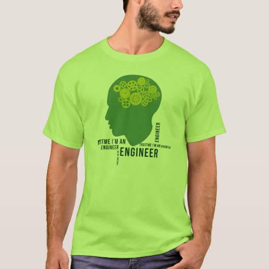 私が私エンジニアであることを信頼して下さい Tシャツ (正面)