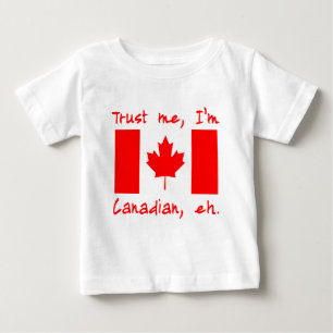 私が私カナダプロダクトであることを信頼して下さい ベビーTシャツ