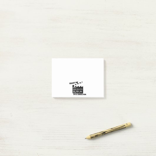 私が私ディレクターであることをClapboard信頼して下さい ポストイット (デスク上)