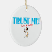 私が私ナースのオーナメントであることを信頼して下さい セラミックオーナメント (右)