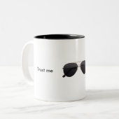 私が私パイロットであることを信頼して下さい ツートーンマグカップ (正面左)