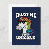 私が私ユニコーンであることを信頼して下さい ポストカード (正面/裏面)