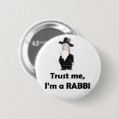 私が私ラビ-おもしろいなユダヤ人のユーモアであることを信頼して下さい 缶バッジ (正面&裏面)