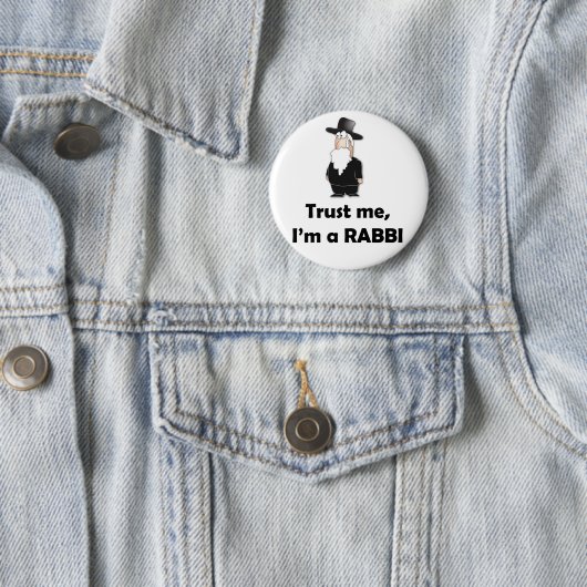 私が私ラビ-おもしろいなユダヤ人のユーモアであることを信頼して下さい 缶バッジ (インサイチュ)