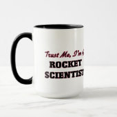 私が私ロケットの科学者であることを信頼して下さい マグカップ (左)