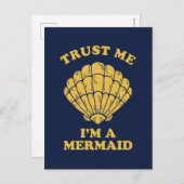 私が私人魚であることを信頼して下さい ポストカード (正面/裏面)