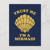 私が私人魚であることを信頼して下さい ポストカード (正面)