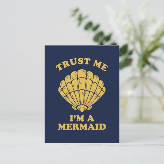 私が私人魚であることを信頼して下さい ポストカード (スタンド正面)